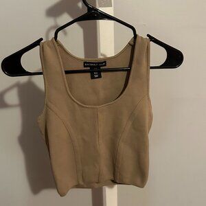 Brown Trendy Crop Top